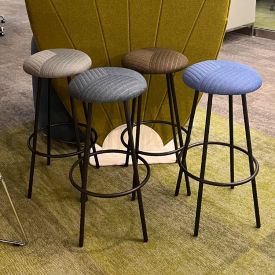 CD7318 - Brown Shell Stool by Gateway Office Furniture