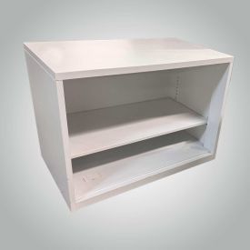F6CBC41DW - Designer White 2 Shelf Bookcase