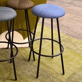 CD7316 - Bright Blue Shell Stool by Gateway Office Furniture