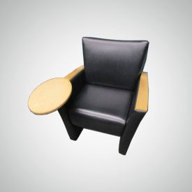 R7662 - Leather Club with Tablet Arm