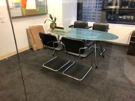 T23536 - 6' Glass Meeting Table