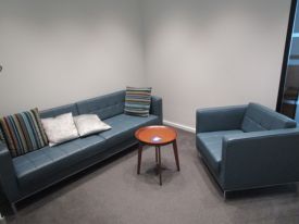 R7618 - Keilhauer KM-Tufted Tuxedo Sofa and Chair