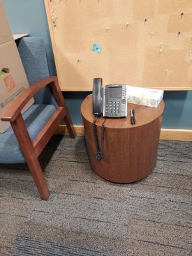 R7469 - Laminate Drum Table