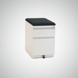 NP2855 - New 23 1/2" B/F Mobile Pedestal with Cushion Top