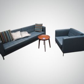 R7618 - Keilhauer KM-Tufted Tuxedo Sofa and Chair