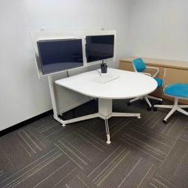 T23425 - Media:scape Meeting table and Monitors by Steelcase