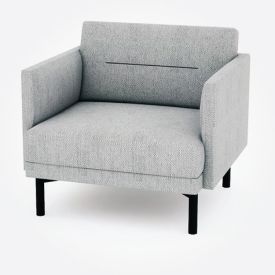 6CSFH12GY - The Gray Feeding Hills Club Chair