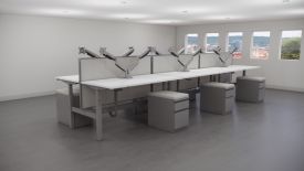 W7336 - Adjustable-Height Benching