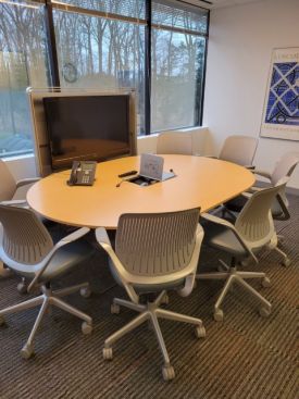 T23333 - Media:scape Meeting table and Monitor by Steelcase