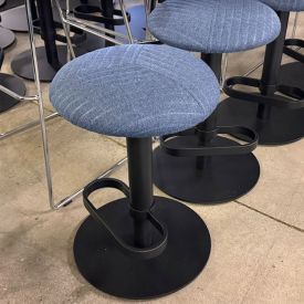 CD7310 - Blue Shell Stool with Post Leg by Gateway Office Furniture